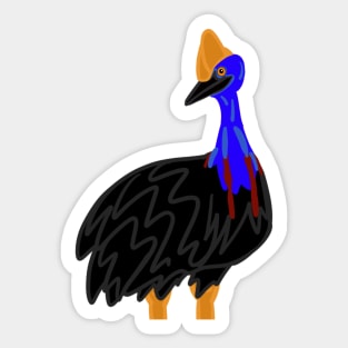 Judging Cassowary - Cartoon Sticker